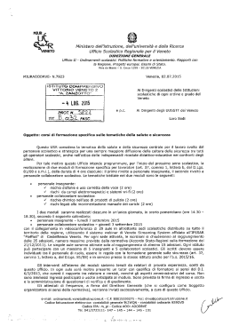 Corsi di formazione specifica sulle tematiche della salute e