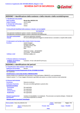 SCHEDA DATI DI SICUREZZA - Castrol