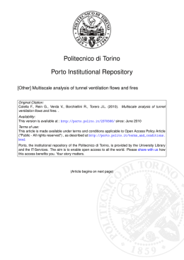 - PORTO - Publications Open Repository TOrino
