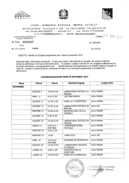LICEO-GINNASID STATALE "MARIO ELITELLI"I 95125 CATANIA