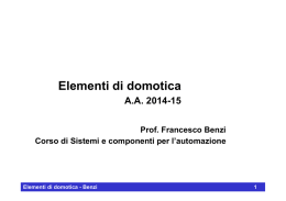 SCA06 - Elementi di domotica