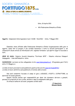Nord Est - Federazione Ginnastica d`Italia