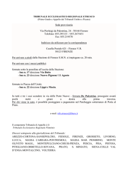 Sede provvisoria Via Pierluigi da Palestrina, 24