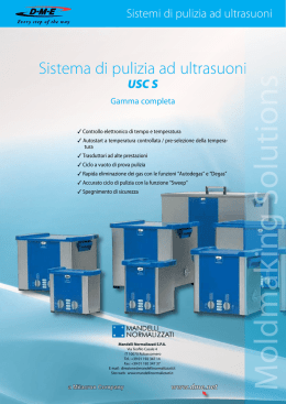 Unit&agrave; lavaggio ad ultrasuoni