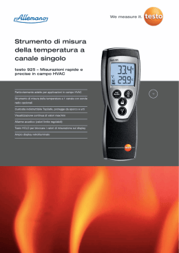 Testo 925 - Allemano S.r.l.