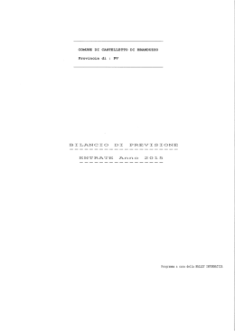 Schema di bilancio annuale di previsione