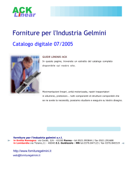 Catalogo - Forniture per l`industria Gelmini Srl
