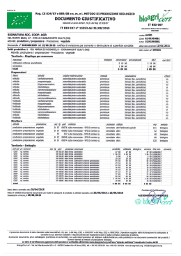 Scarica la certificazione dell`azienda