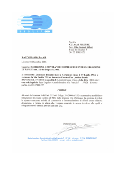Spett.le - BIGLIA srl