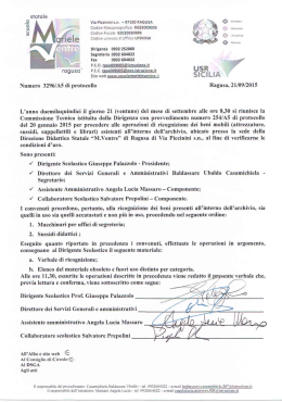 VERBALE DI FUORI USO MATERIALE