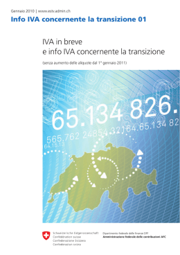 IVA in breve e info IVA concernente la transizione