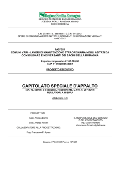 5 Capitolato Speciale d`Appalto - Ambiente