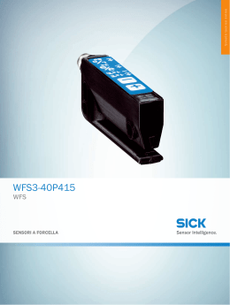 WFS WFS3-40P415, Scheda tecnica online