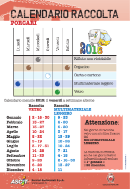 Calendario 2015 Porcari