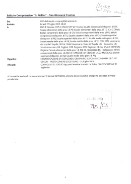 Convocazioni da concorso ordinario sc. sec. I e II grado posti