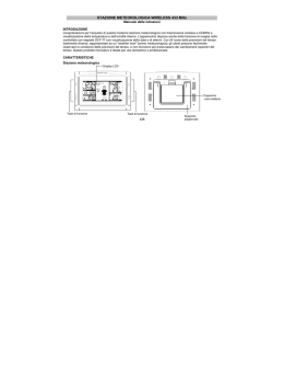 STAZIONE METEOROLOGICA WIRELESS 433 MHz