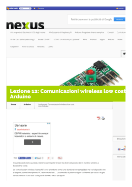 Lezione 12: Comunicazion...n Arduino