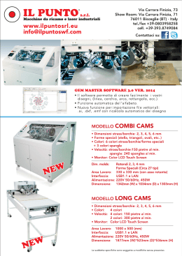 Depliant IL PUNTO CAMS 2014