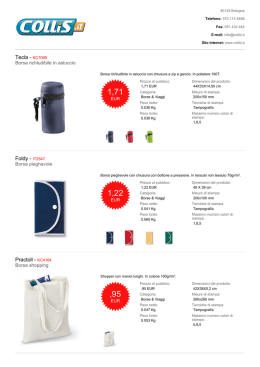 shopper personalizzate - gadget personalizzati milano