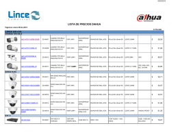 Lista de Precios Vta - Dahua - Enero 14-2015