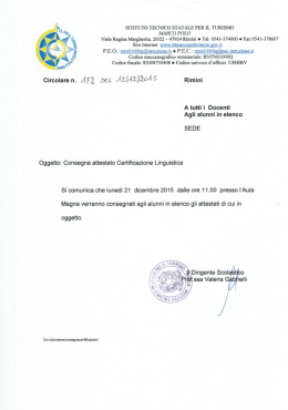 Viale Regina Margherita, 20/22 — 47924 Rimini 0 Tel. 0541