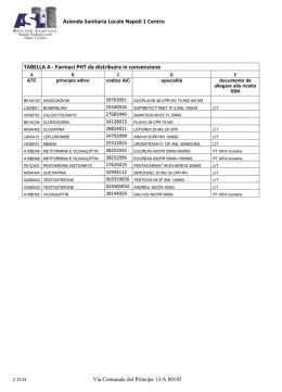 Tabella A - ASL Napoli 1 Centro