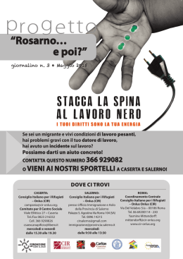 &ldquo;Rosarno&hellip; e poi?&rdquo; - Consiglio Italiano per i Rifugiati