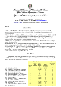decreto ripartizione contingenti nomine ruolo 2012 13