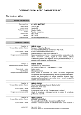 curriculum antonio clinco