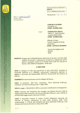 Scarica il documento - Parco Nazionale d`Abruzzo Lazio e Molise