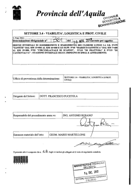 settore 3.4 - viabilita`, logistica e prot. civile