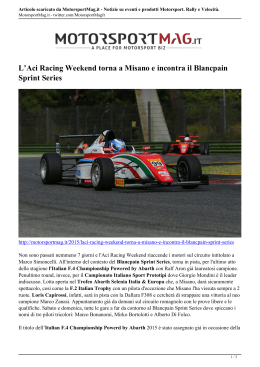 Articolo scaricato da MotorsportMag.it - Notizie su
