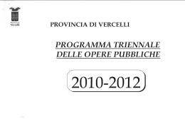 [2010-2012] - Provincia di Vercelli