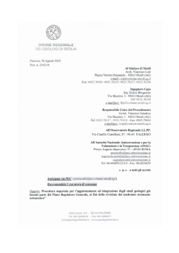 documento - Ordine Regionale dei Geologi Di Sicilia
