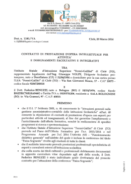 via S. G. Bosco, 17 - 10073 Ciri&eacute; (T0) - IIS Fermi