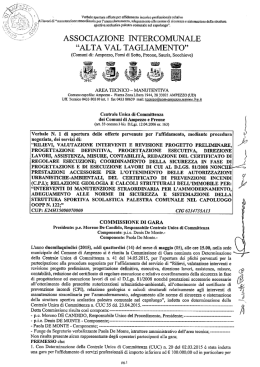 Verbale apertura offerte