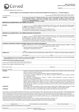 Modulo di adesione A