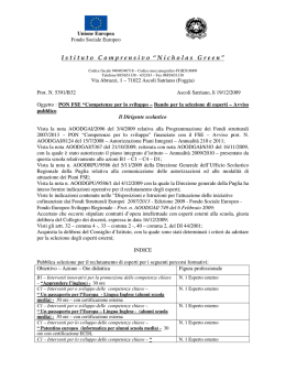&ldquo;N. Green&rdquo; &ndash; Ascoli Satriano - Ufficio Scolastico Regionale per la
