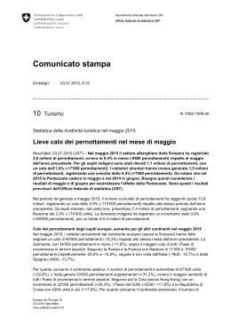 Comunicato stampa