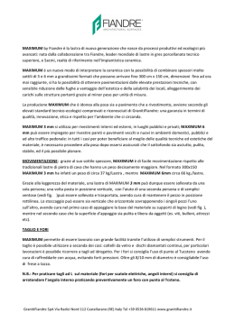 MAXIMUM by Fiandre &egrave; la lastra di nuova generazione che nasce