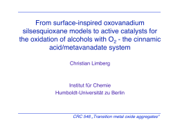 O - Institut f&uuml;r Chemie