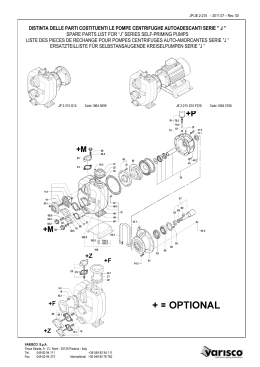 spare parts list for “j”