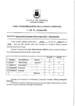 Delibera di G.C. n. 104-2015