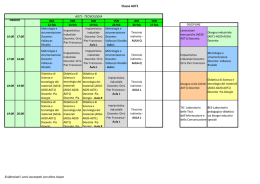 Orario FEBBRAIO-CLASSE-A071