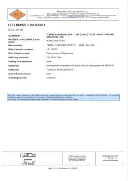 TEST REPORT: 20125650/1