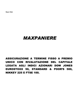 MaxPaniere - Nota Informativa e Condizioni