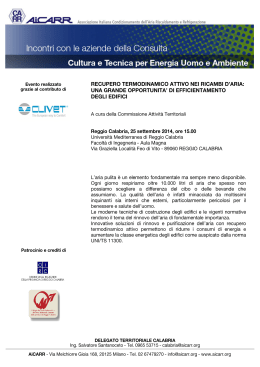 Cultura e Tecnica per Energia Uomo e Ambiente