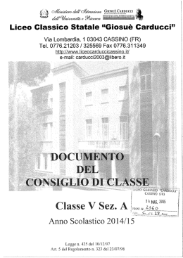 Liceo Classico Statale &ldquo;Giosu&egrave; Carducci&rdquo;