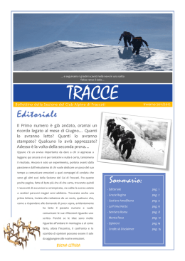 TRACCE - CAI - SEZIONE di FRASCATI