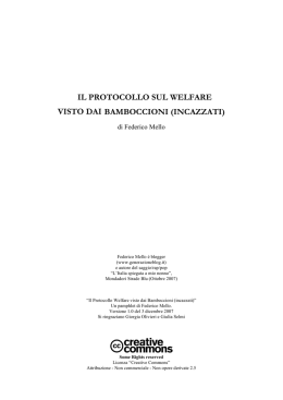 il protocollo sul welfare visto dai bamboccioni